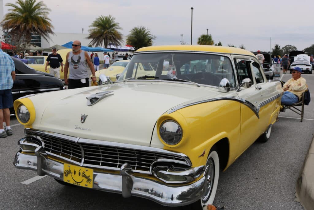 1956 Ford Fairlaine Club Sedan at MTC Car Show was among close to 100 entries