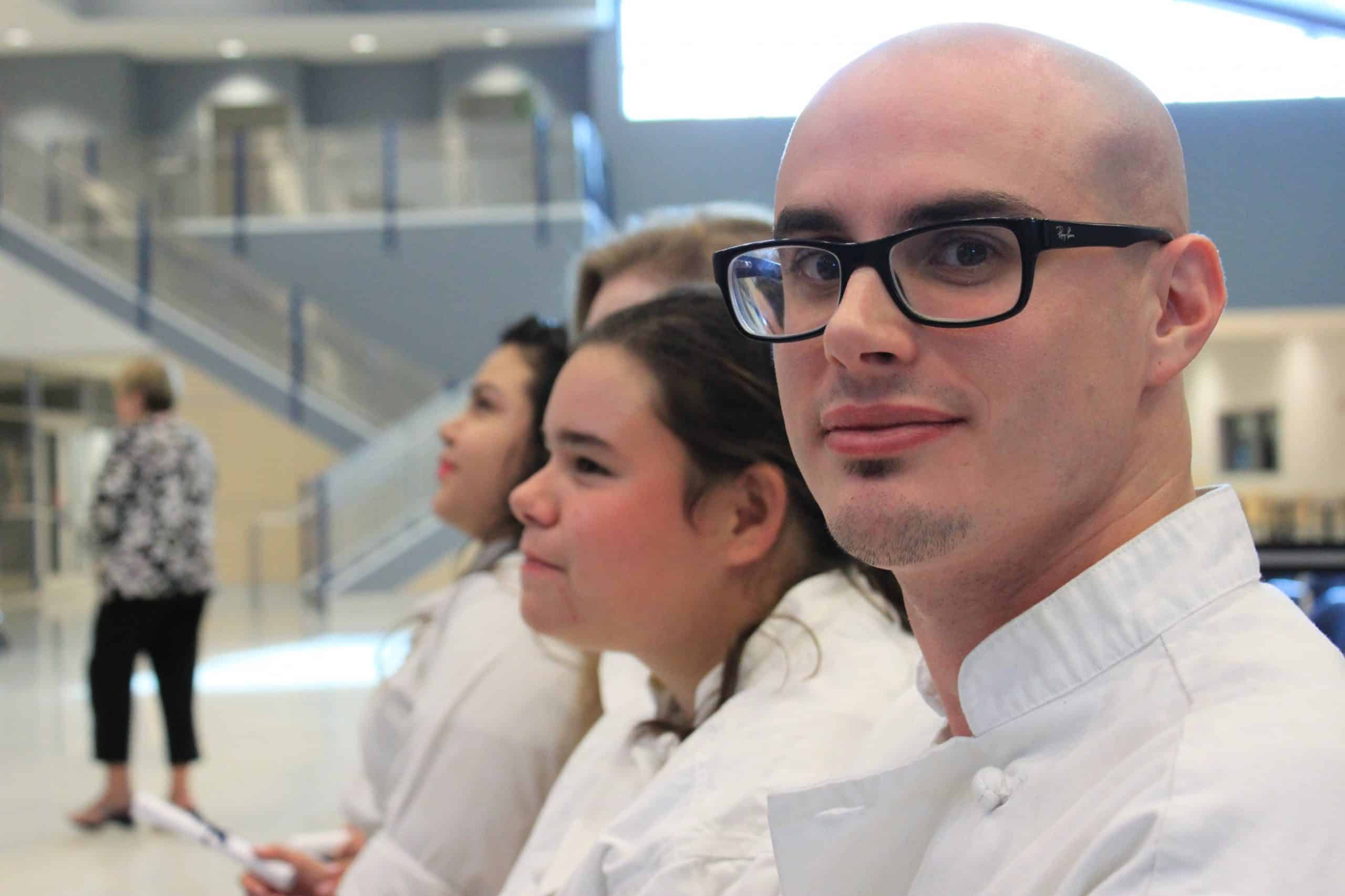 Baking & pastry grads Sarah Clemens and Brett Caccia