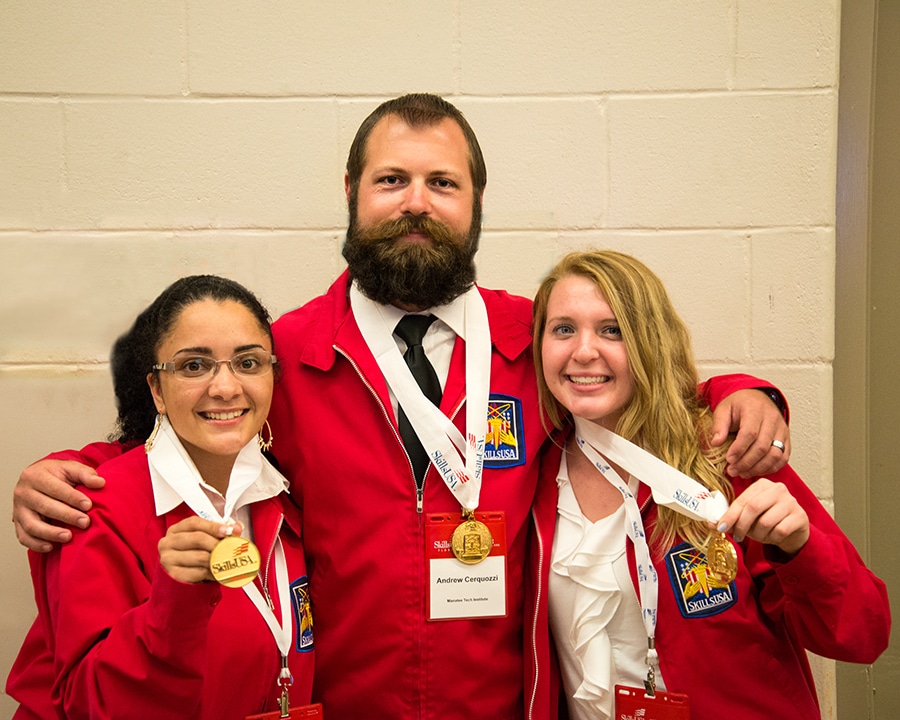 MTI's Gold medal winners at SkillsUSA.