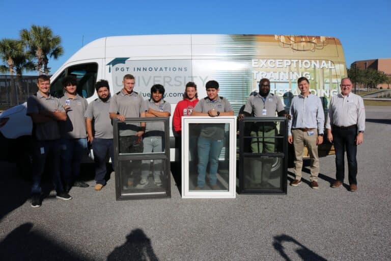 PGTI donates windows to construction trades class at MTC