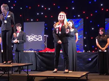 Photo: King Middle School HOSA member earns an award.